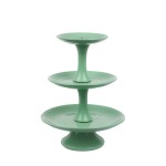 Suporte porcelana verde candy 3 andares